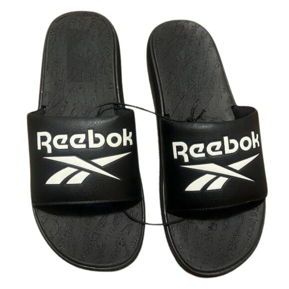 Reebok Adjustable Slip-On Slide Sandals - Black - Size US 2 - Picture 1 of 2